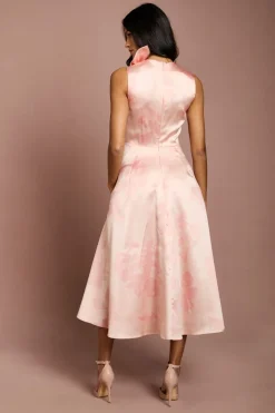 Robe Midi Plissée À Détails Petite