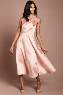 Robe Midi Plissée À Détails Petite
