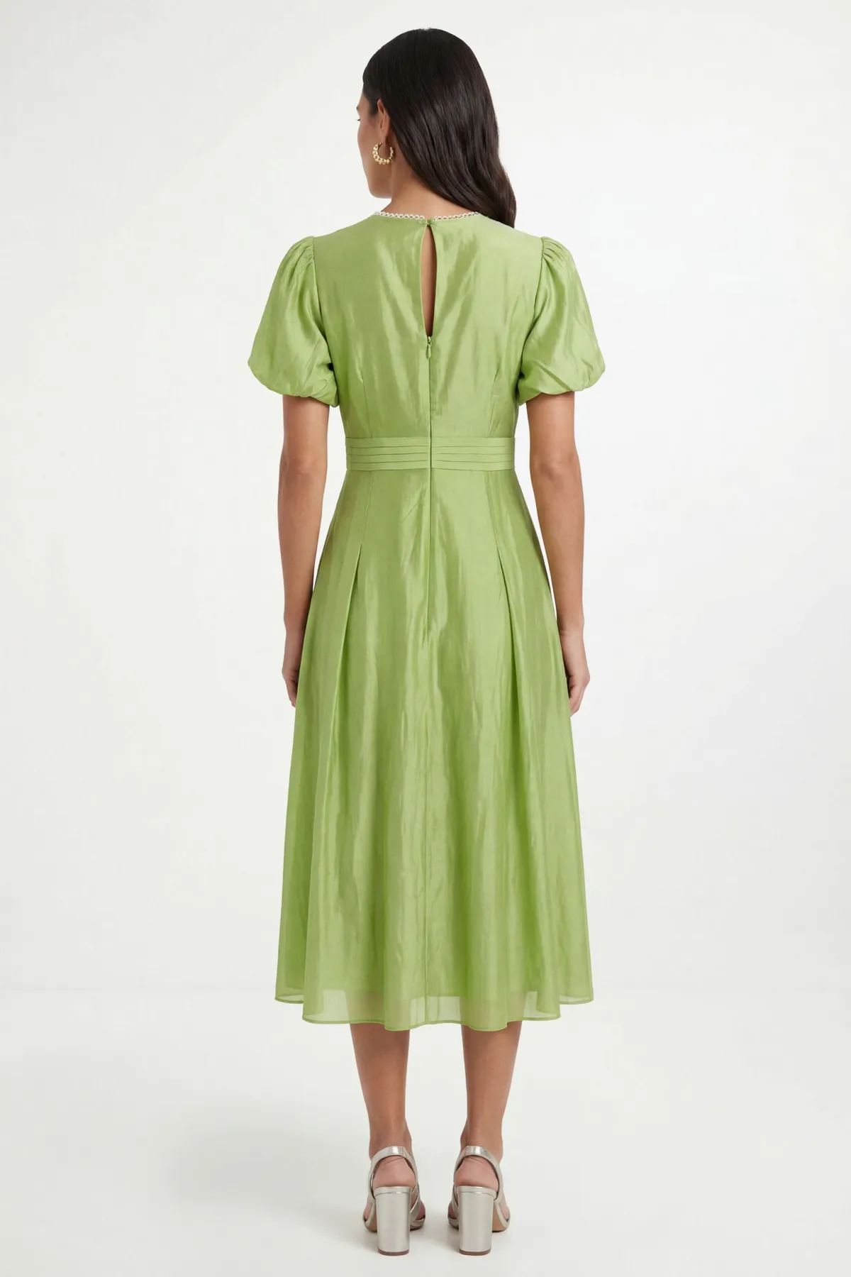 Wallis Robe Midi Plissée En Tencel Petite<Femme Robes|Robes Mi-Longues