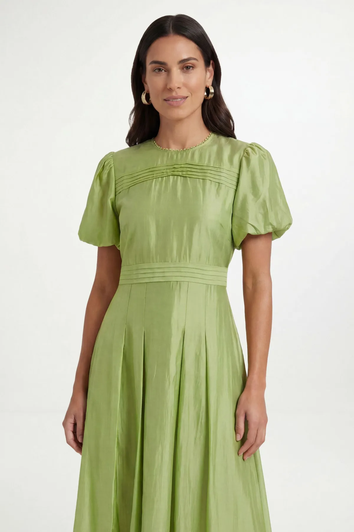 Wallis Robe Midi Plissée En Tencel Petite<Femme Robes|Robes Mi-Longues