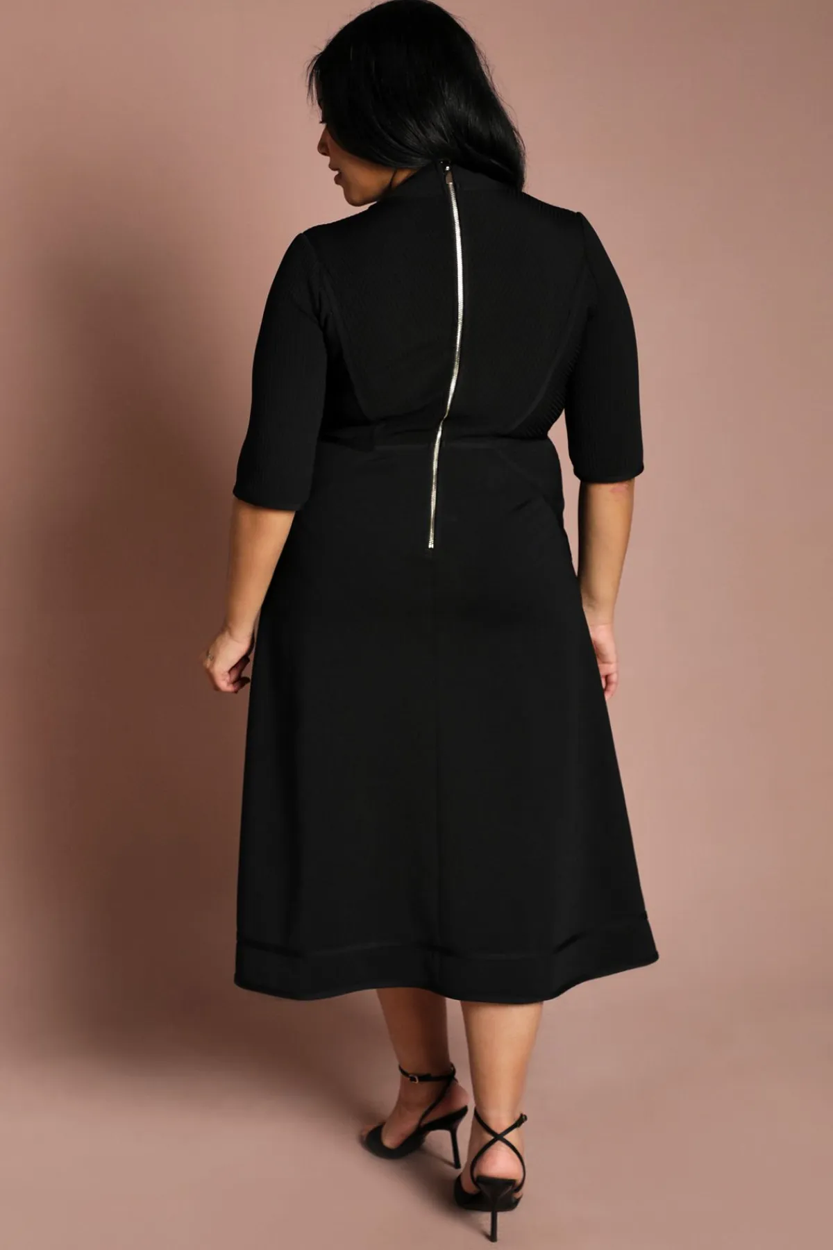 Coast Robe Midi Portefeuille Côtelée Avec Boutonnage<Femme Toutes Les Robes|Robes D’Automne