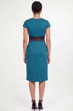 Robe Midi Portefeuille En Crêpe Scuba Petite