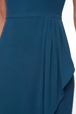 Wallis Robe Midi Portefeuille En Crêpe À Col Drapé<Femme Toutes Les Robes|Robes Mi-Longues