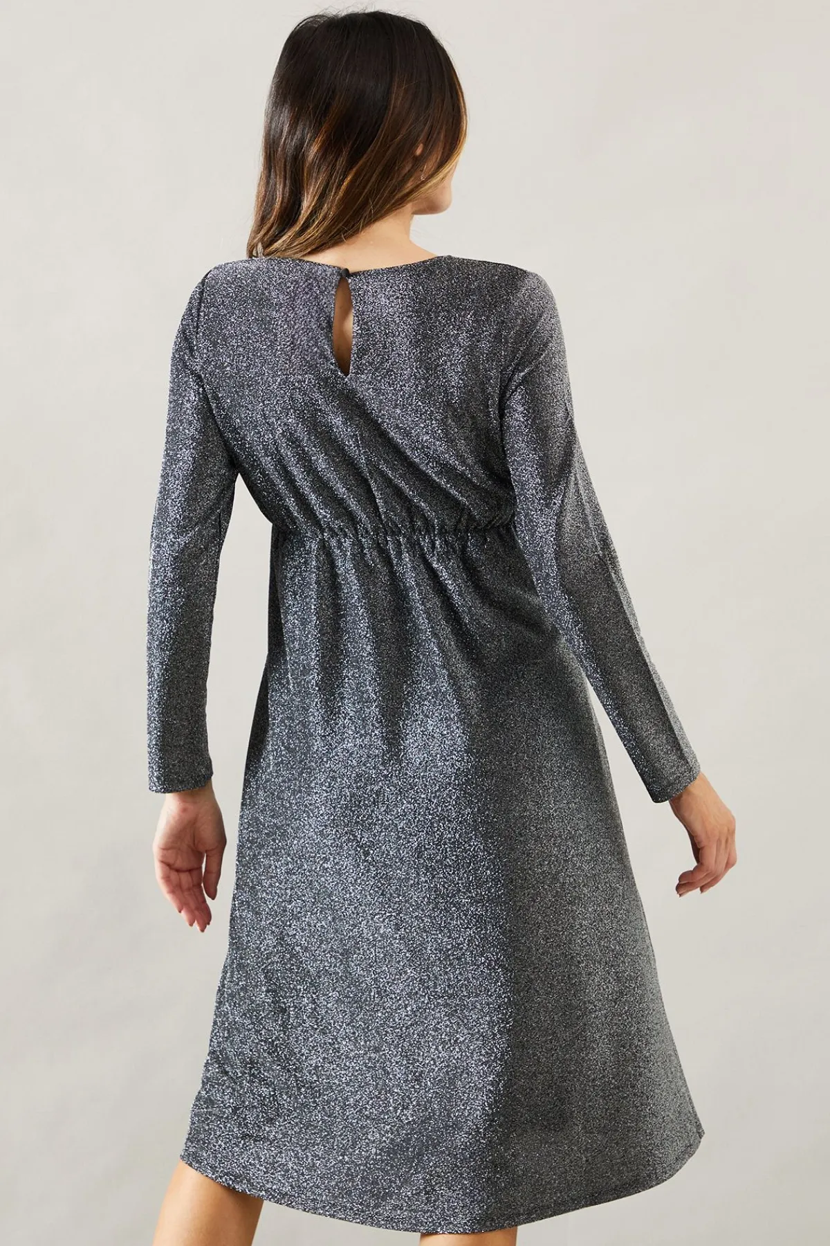 Wallis Robe Midi Portefeuille en Jersey Pailleté pour Occasions Spéciales<Femme Robes Mi-Longues|Robes Moulantes