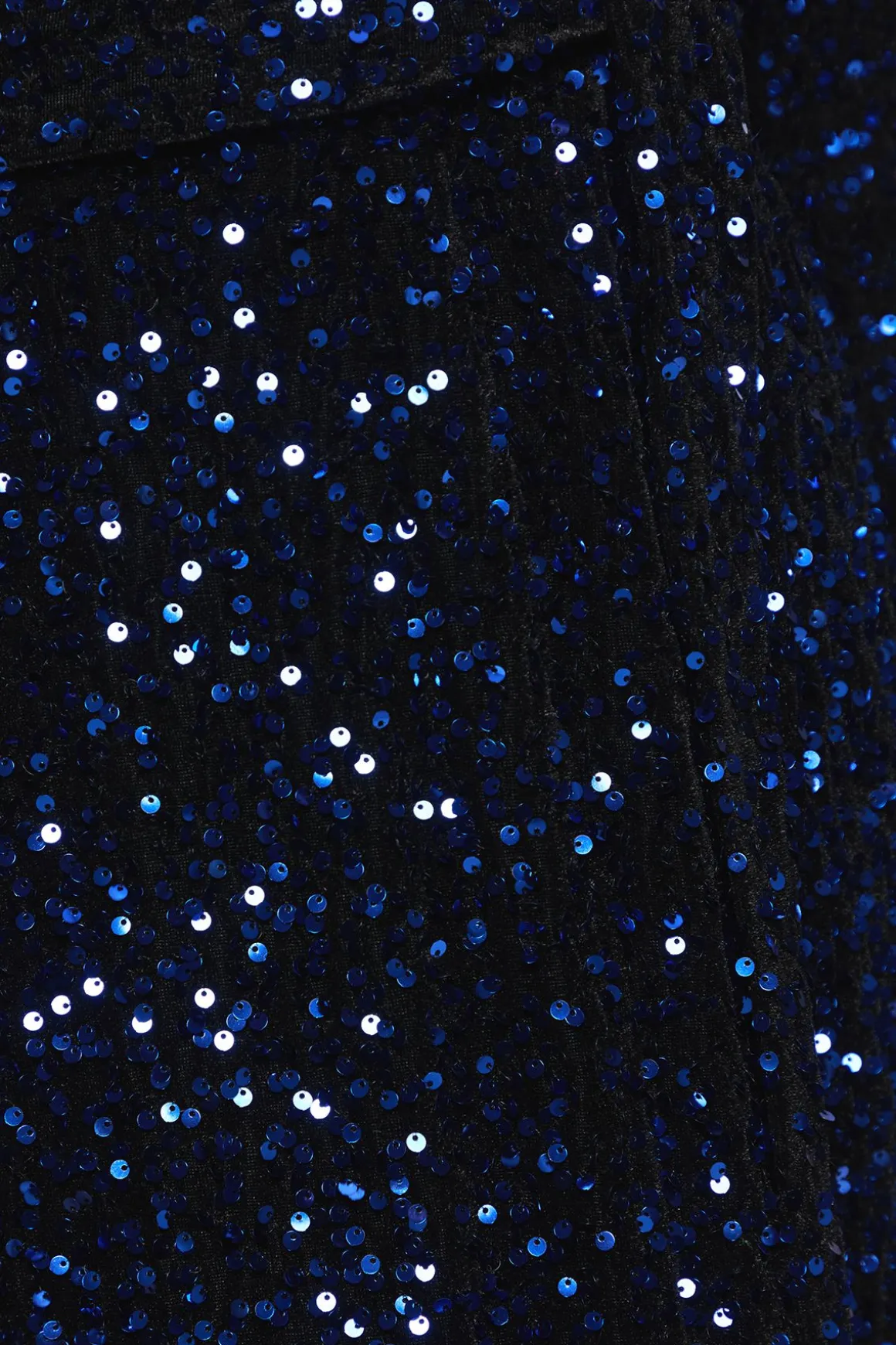 Robe Midi Portefeuille en Velours à Sequins