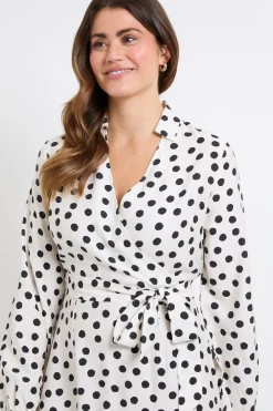 Robe Midi Portefeuille À Motif Floral