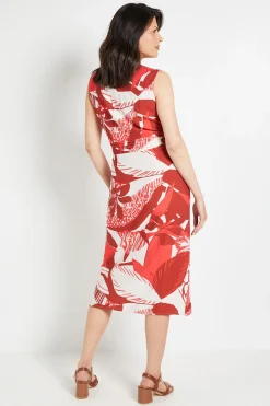 Wallis Robe Midi Portefeuille Tropicale D'été<Femme Robes|Robes Mi-Longues