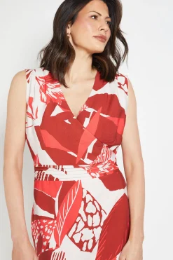Wallis Robe Midi Portefeuille Tropicale D'été<Femme Robes|Robes Mi-Longues