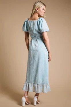 Dorothy Perkins Robe Midi Portefeuille À Volants Dp Luxe<Femme Robes|Robes Mi-Longues