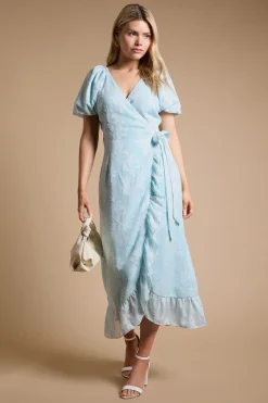 Dorothy Perkins Robe Midi Portefeuille À Volants Dp Luxe<Femme Robes|Robes Mi-Longues