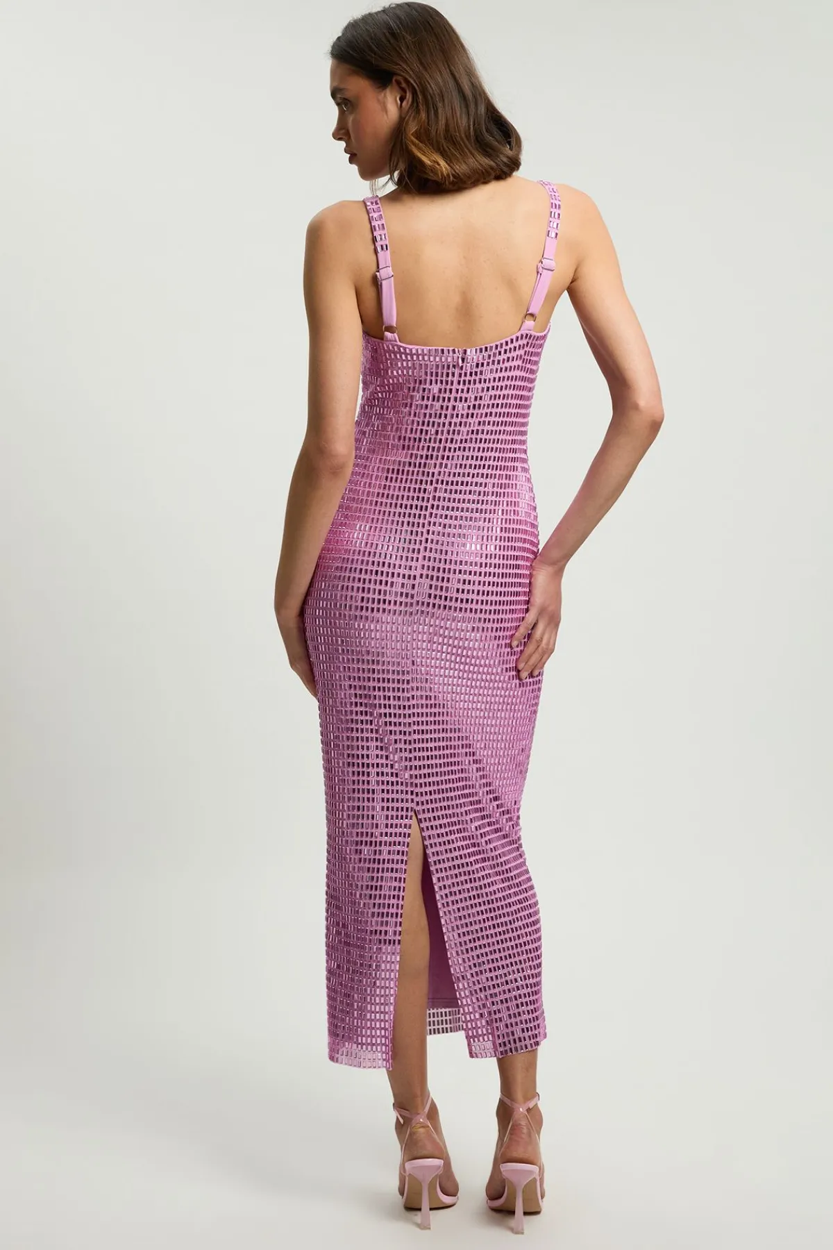 KarenMillen Robe Midi Premium Ornée De Cristaux Whitley Neill<Femme Toutes Les Robes|Robes Mi-Longues