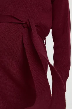 Robe midi pull maternité à col rond