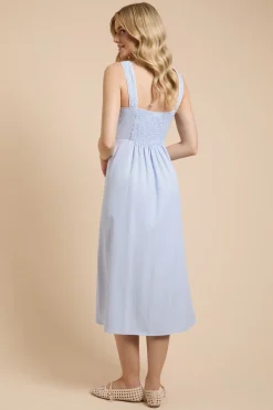 Dorothy Perkins Robe Midi À Rayures Avec Boutons<Femme Robes|Robes Mi-Longues