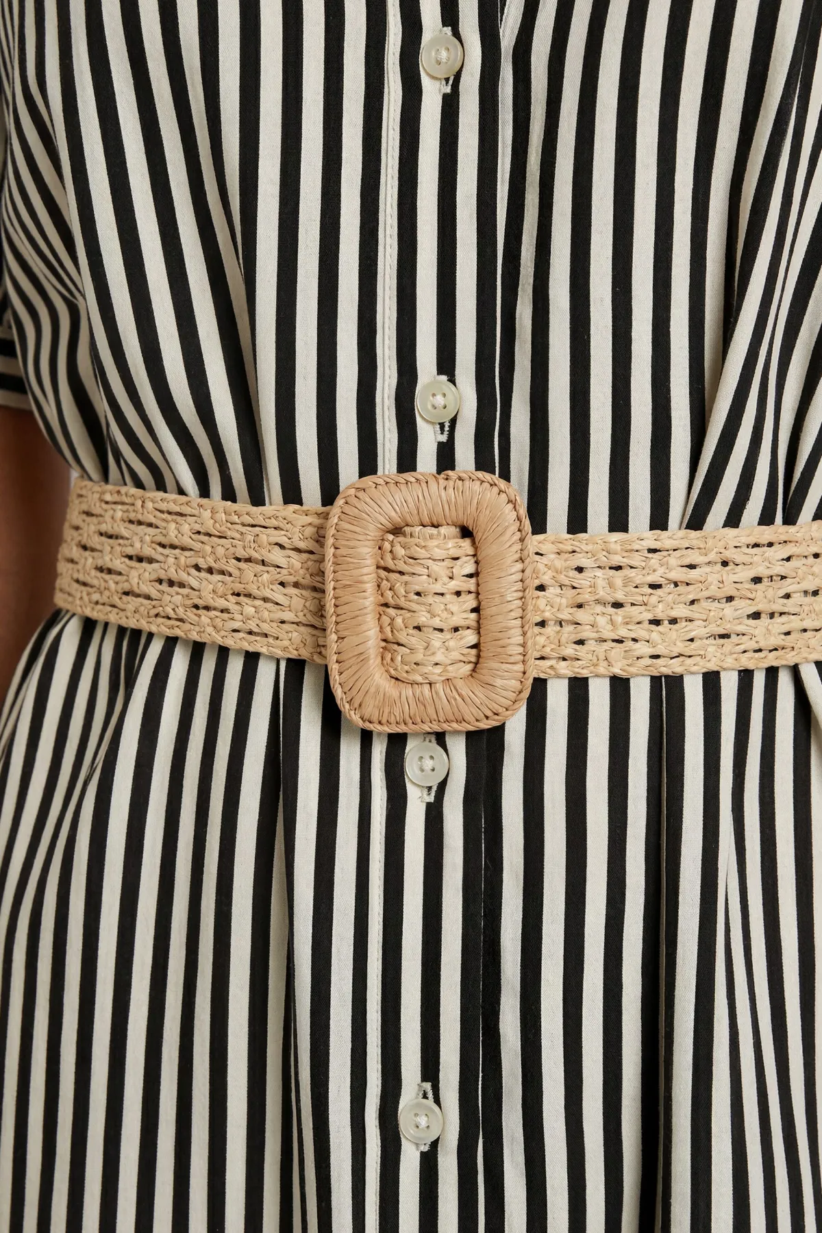 Wallis Robe Midi À Rayures Estivales Avec Ceinture<Femme Robes Chemise|Toutes Les Robes