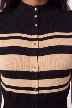 Robe Midi Sans Manches En Maille Mélangée Viscose Petite