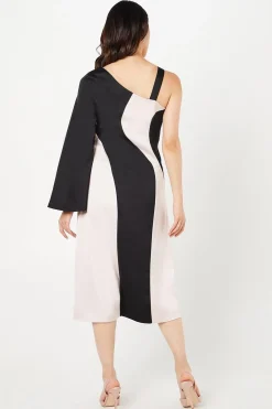 Coast Robe Midi Satinée pour Invitée de Mariage<Femme Robes Mi-Longues|Satin Et Dentelle