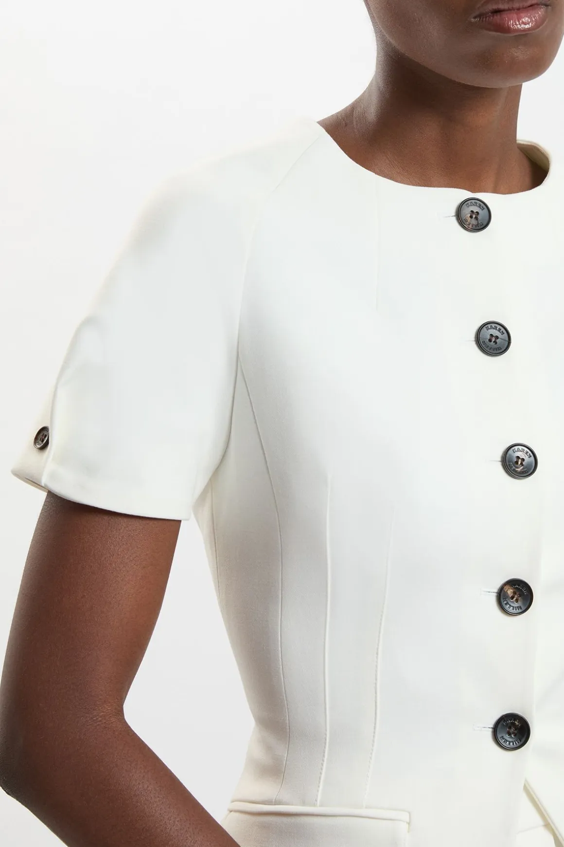 Robe Midi Stretch Compacte