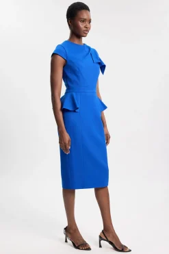 KarenMillen Robe Midi Structurée À Détail Froncé<Femme Toutes Les Robes|Robes Mi-Longues