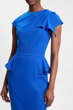 KarenMillen Robe Midi Structurée À Détail Froncé<Femme Toutes Les Robes|Robes Mi-Longues