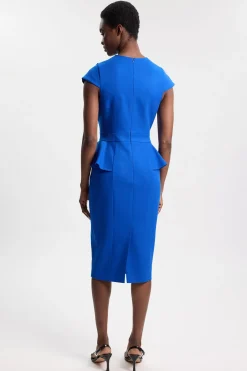 KarenMillen Robe Midi Structurée À Détail Froncé<Femme Toutes Les Robes|Robes Mi-Longues