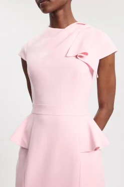 Robe Midi Structurée À Détails Froncés Petite