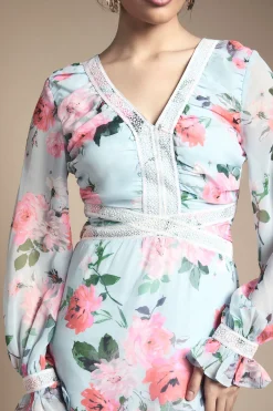 Oasis Robe Midi Étagée À Coupe Biais<Femme Robes Mi-Longues|Robes À Manches Longues