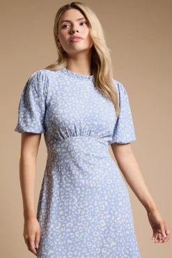 Dorothy Perkins Robe Midi Étagée En Jersey À Imprimé Léopard Avec Dos Noué<Femme Imprimé Léopard|Toutes Les Robes