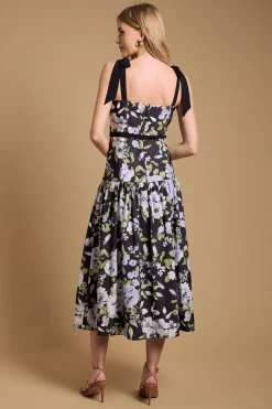 Robe Midi Taille Basse Avec Détail Nœud Petite