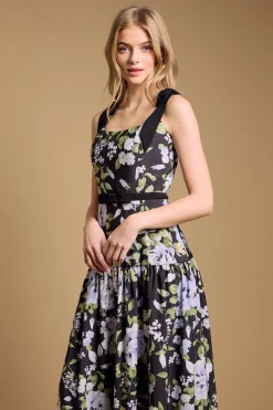 Robe Midi Taille Basse Avec Détail Nœud Petite