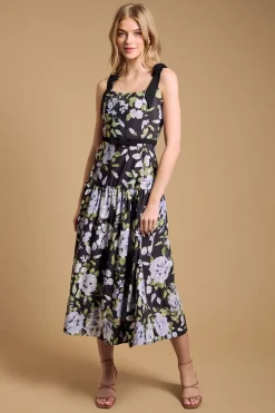 Robe Midi Taille Basse Avec Détail Nœud Petite