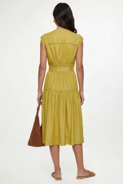 Wallis Robe Midi À Taille Basse Effet Denim Petite<Femme Denim|Robes Mi-Longues