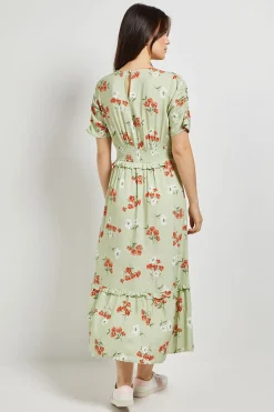 Dorothy Perkins Robe Midi À Taille Empire Froncée À Motif<Femme Toutes Les Robes|Robes Mi-Longues