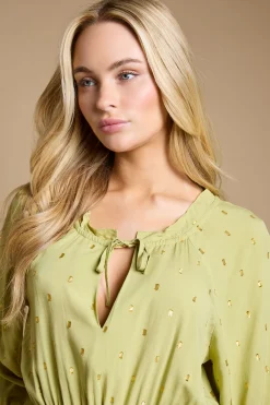 Dorothy Perkins Robe Midi À Taille Froncée Et Jupe À Volants<Femme Robes|Robes Mi-Longues