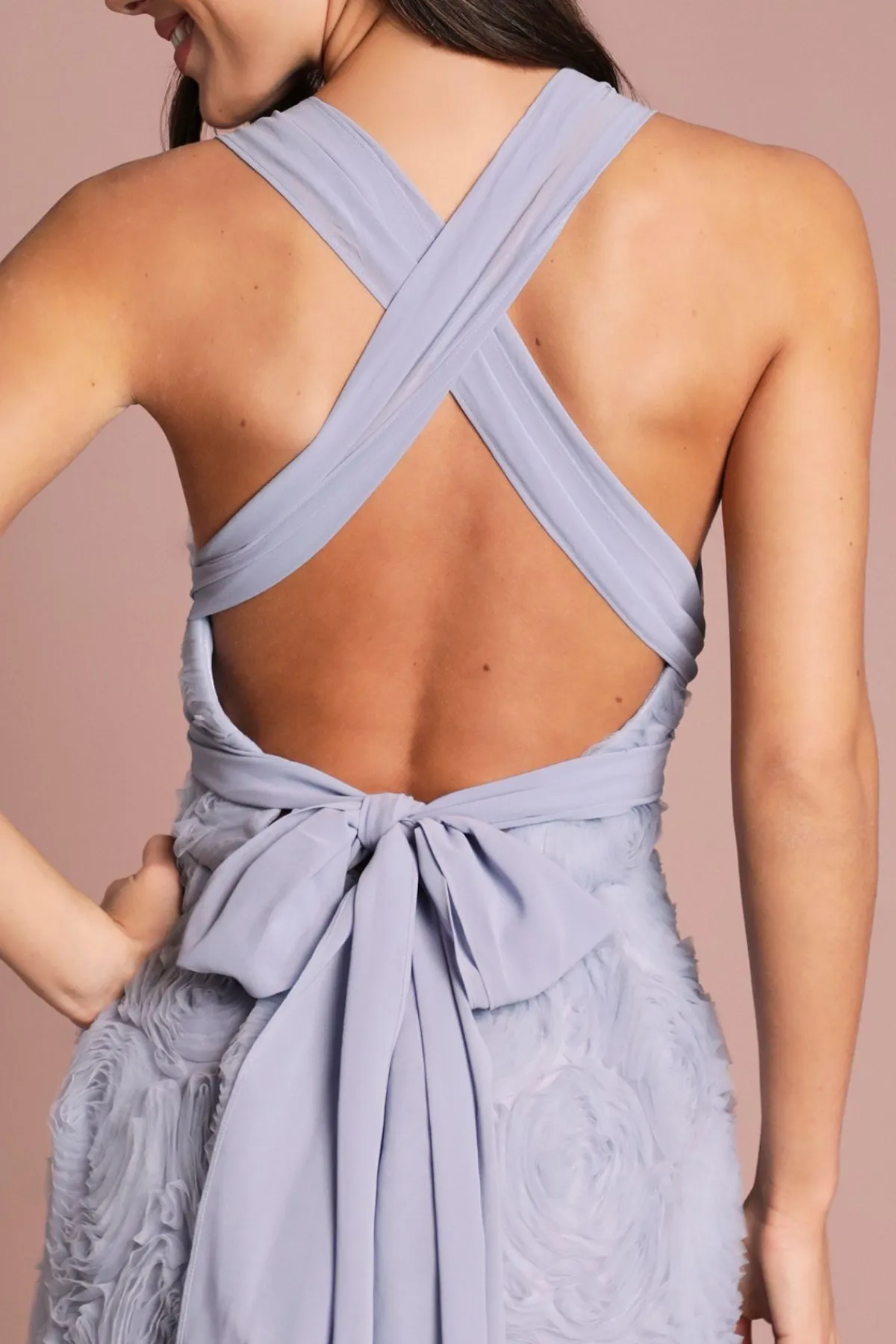 Coast Robe Midi Texturée À Broderies Florales En Mesh<Femme Robes|Robes Mi-Longues