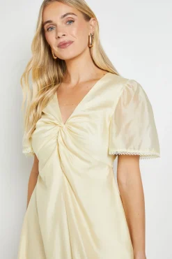 Robe Midi Torsadée En Tencel Petite