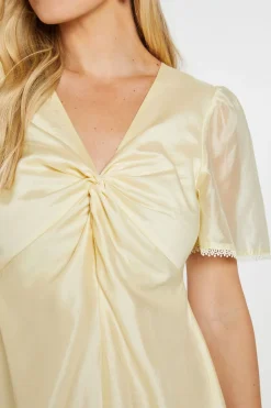 Robe Midi Torsadée En Tencel Petite