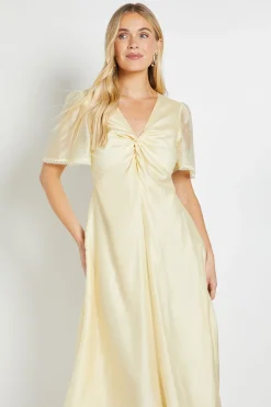 Robe Midi Torsadée En Tencel Petite