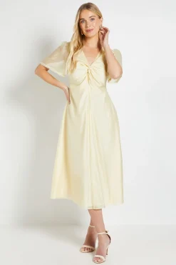 Robe Midi Torsadée En Tencel Petite