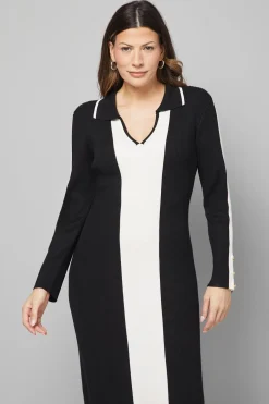 Wallis Robe Midi Tricotée à Blocs de Couleurs<Femme Pulls Et Gilets|Toutes Les Mailles