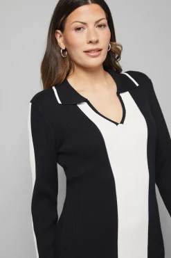 Wallis Robe Midi Tricotée à Blocs de Couleurs<Femme Pulls Et Gilets|Toutes Les Mailles