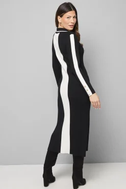 Wallis Robe Midi Tricotée à Blocs de Couleurs<Femme Pulls Et Gilets|Toutes Les Mailles
