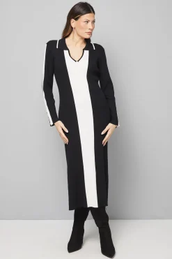 Wallis Robe Midi Tricotée à Blocs de Couleurs<Femme Pulls Et Gilets|Toutes Les Mailles