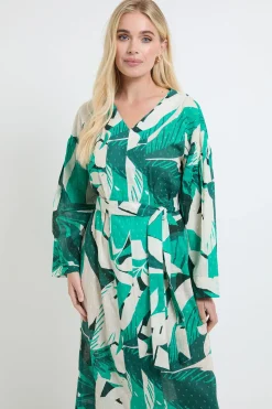 Robe Midi Tropicale D'été Petite