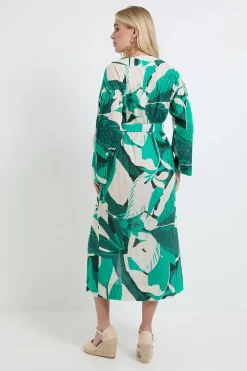 Robe Midi Tropicale D'été Petite