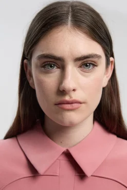 KarenMillen Robe Midi Évasée à Détail Patte en Stretch Compact Petite Taille<Femme Toutes Les Robes|Robes Mi-Longues
