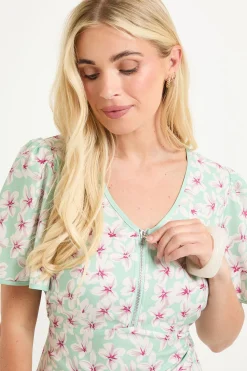 Wallis Robe Midi Évasée À Manches Flare Et Imprimé Fleuri Petite<Femme Robes|Robes Mi-Longues