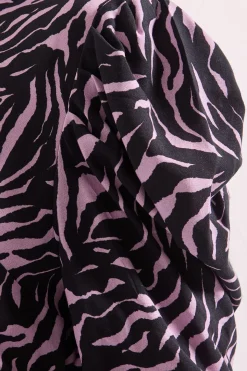 Robe Midi Évasée Taille Basse Petite