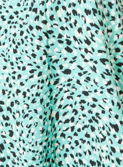 Dorothy Perkins Robe Midi e À Imprimé Animal Avec Manches Volantées Et Taille Froncée<Femme Robes|Robes Mi-Longues