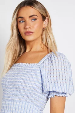 Dorothy Perkins Robe Midi Vichy À Corsage Froncé<Femme Toutes Les Robes|Robes Mi-Longues