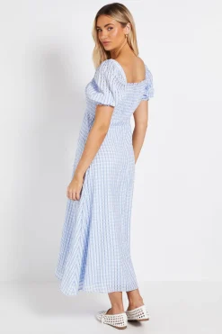 Dorothy Perkins Robe Midi Vichy À Corsage Froncé<Femme Toutes Les Robes|Robes Mi-Longues